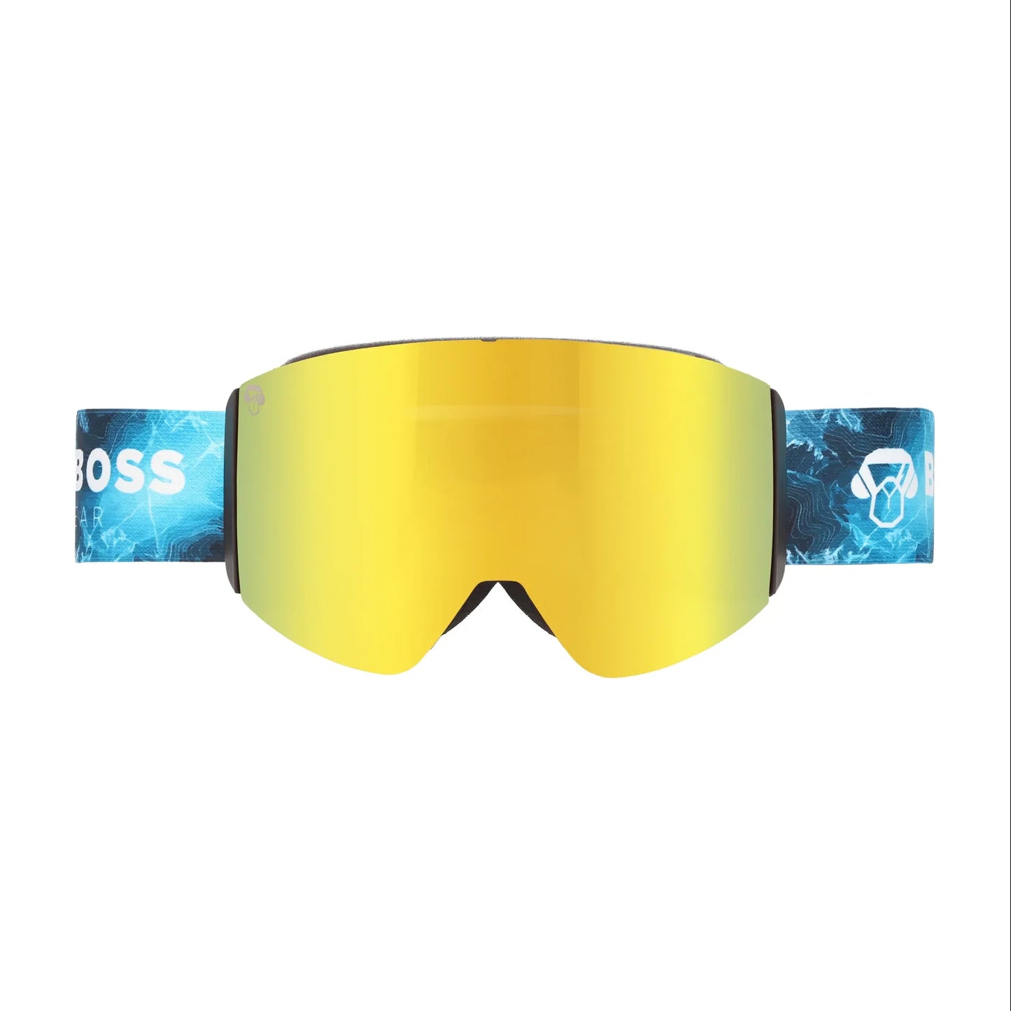 Bonoboss Antiparra de Nieve Magnet Powder Talla M Dorado - para ski y snowboard vista frontal #color_dorado