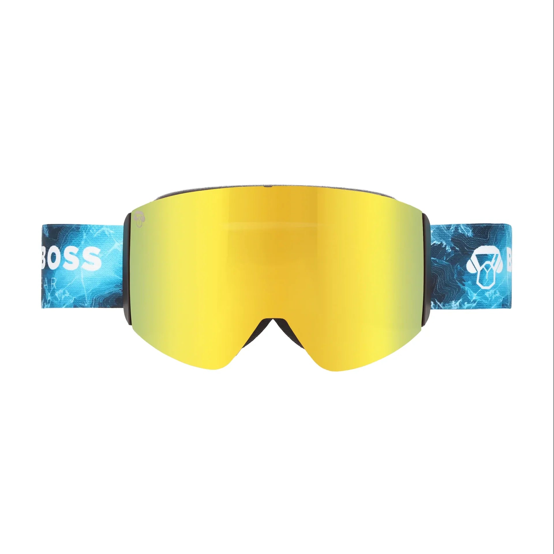 Bonoboss Antiparra de Nieve Magnet Powder Talla M Dorado - para ski y snowboard vista frontal #color_dorado