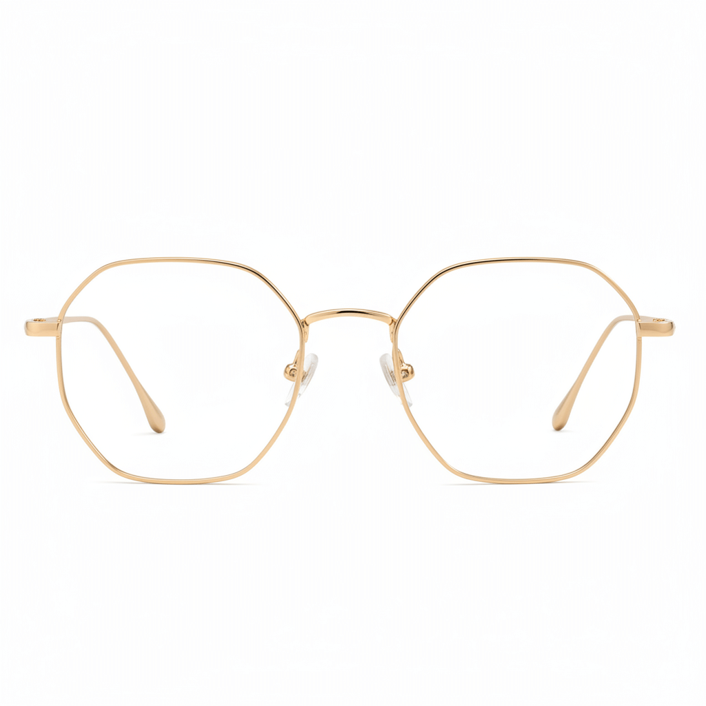 armazon optico con clip de sol polarizado delgado y liviano con o sin receta optica bonoboss distribuidor de marcos opticos mayorista de opticas #color_gold