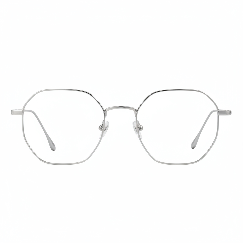 armazon optico con clip de sol polarizado delgado y liviano con o sin receta optica bonoboss distribuidor de marcos opticos mayorista de opticas #color_silver