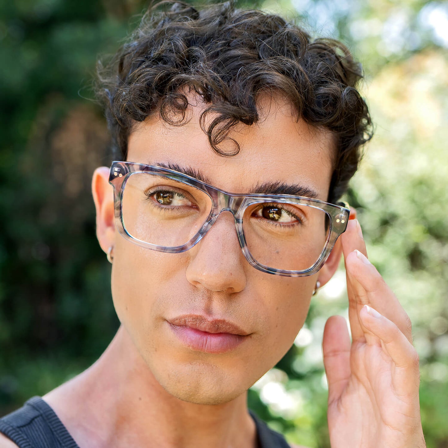 Barcelona lentes de lectura hombre vista de frente #color_aliceblue