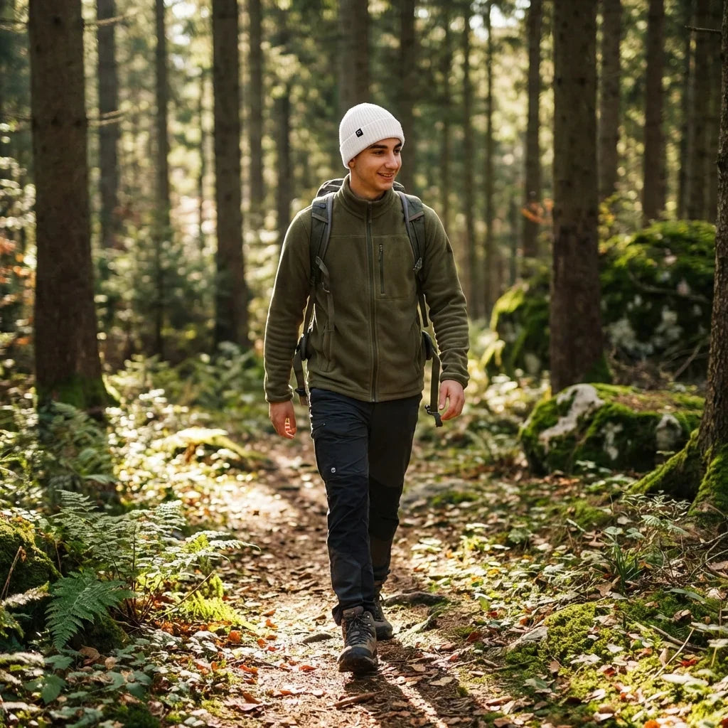 Beanie gorro de invierno caminata en bosque naturaleza Bonoboss