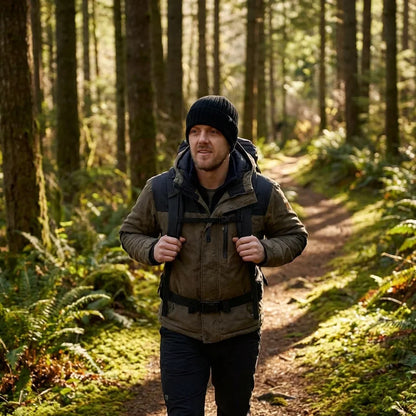 Beanie gorro de invierno caminata en bosque naturaleza Bonoboss