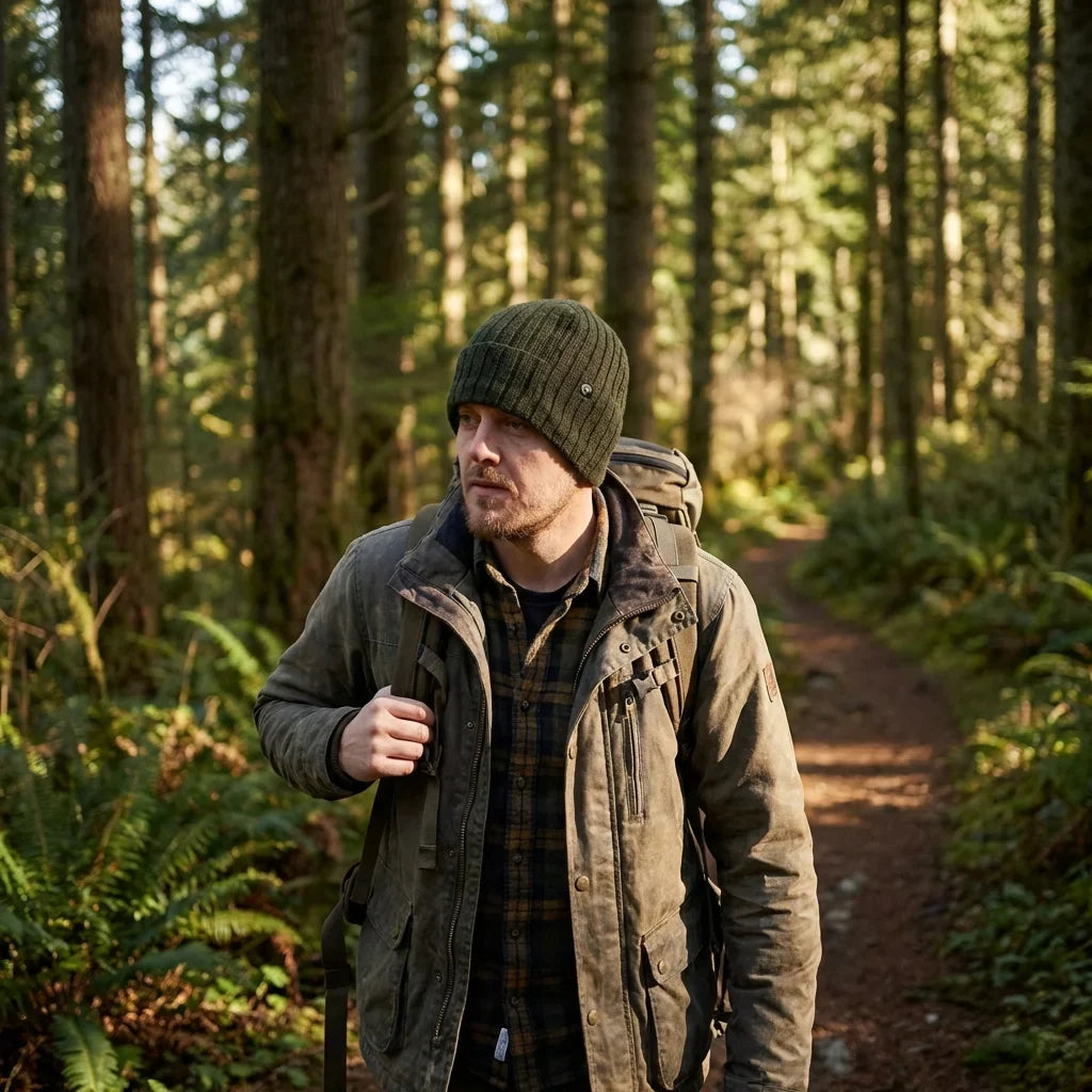 Beanie gorro de invierno caminata en bosque naturaleza Bonoboss