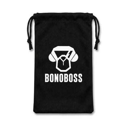 Bolso de Microfibra para Lentes Bonoboss 17x9 cm — vista frontal sobre fondo blanco, set de 2 unidades