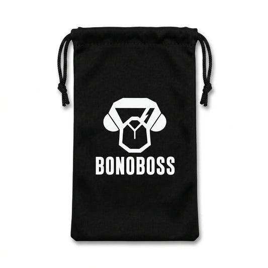 Bolso de Microfibra para Lentes Bonoboss 17x9 cm — vista frontal sobre fondo blanco, set de 2 unidades