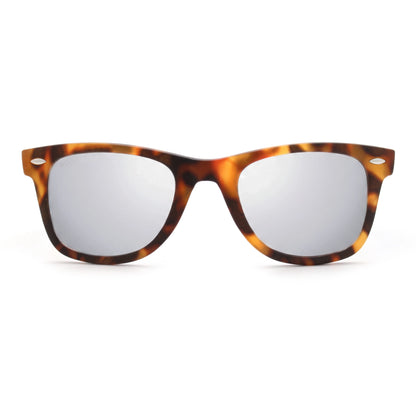 Acacia RPET Carey lentes de sol cristal Espejado Silver vista frontal unisex madera reciclada #color_espejado-silver #foto_frontal