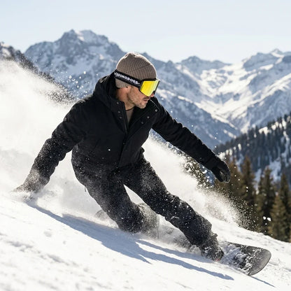 Bonoboss Antiparra Magnet Powder Talla L Dorado - skier action descenso cordillera #editorial_lifestyle1 #color_dorado