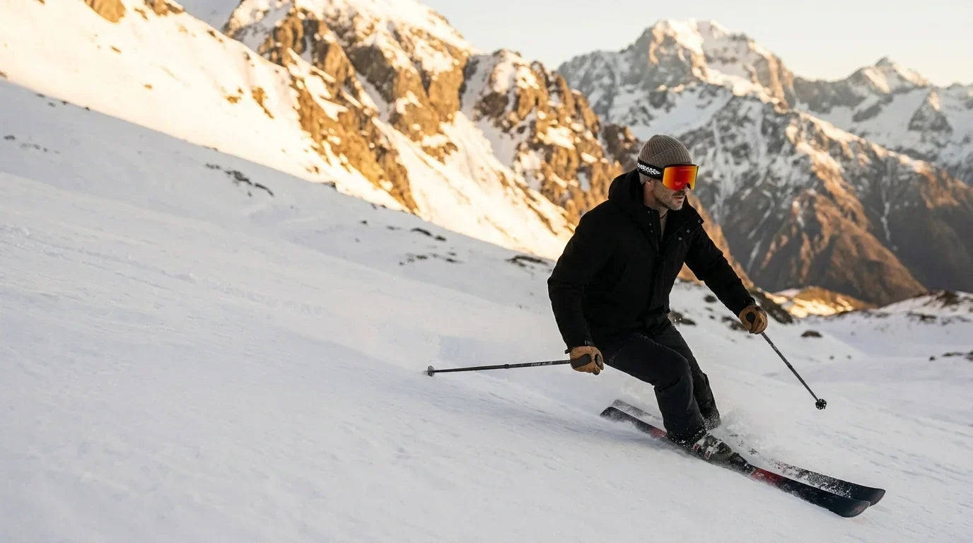 Bonoboss Antiparra de Nieve Magnet Powder Talla L Rojo - hero panoramico atleta #editorial_banner_confianza #color_rojo