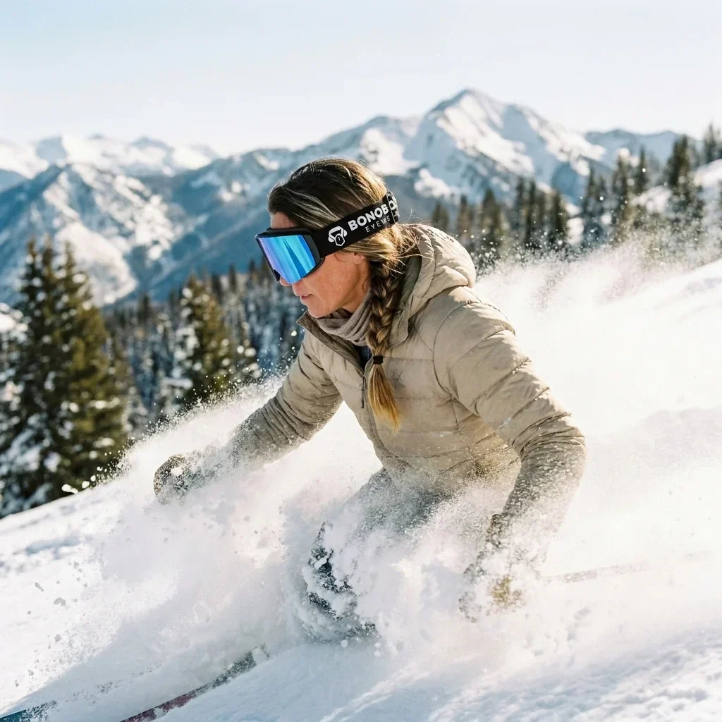 Bonoboss Antiparra Magnet Powder Talla M Azul - skier action descenso cordillera #editorial_lifestyle1 #color_azul