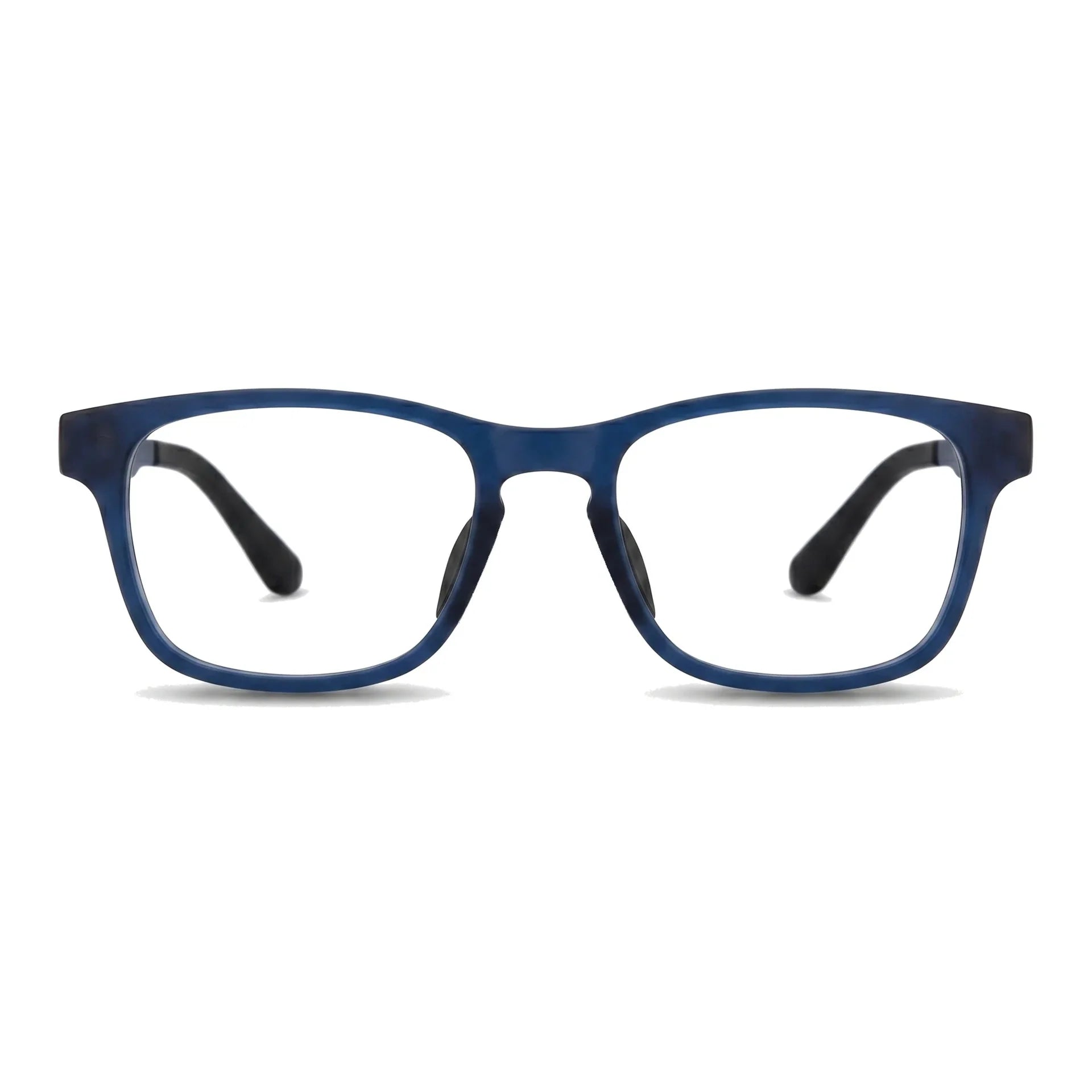 Lentes ópticos deportivos Bonoboss Bryant Azul vista frontal armazón TR90 para básquetbol #editorial_frontal #color_azul