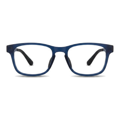 Lentes ópticos deportivos Bonoboss Bryant Azul vista frontal armazón TR90 para básquetbol #editorial_frontal #color_azul