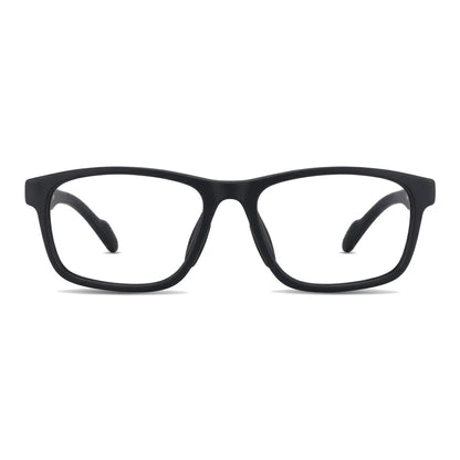 Lentes ópticos deportivos Bonoboss Bryant Negro vista frontal armazón TR90 para básquetbol #editorial_frontal #color_negro