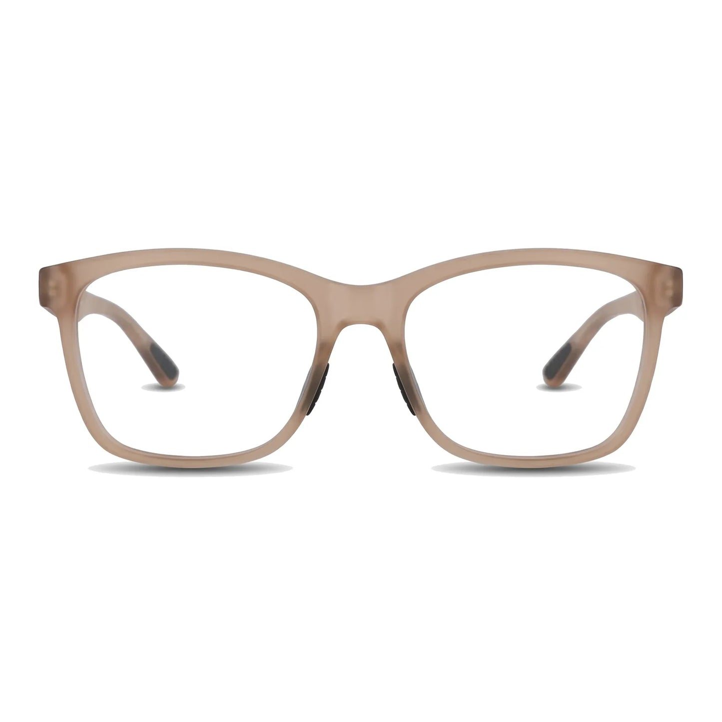 Lentes ópticos deportivos Bonoboss Comaneci Café rectangulares vista frontal para gimnasia #editorial_frontal #color_champagne