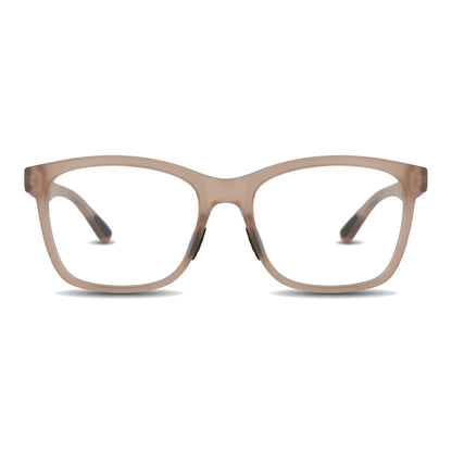 Lentes ópticos deportivos Bonoboss Comaneci Café rectangulares vista frontal para gimnasia #editorial_frontal #color_champagne