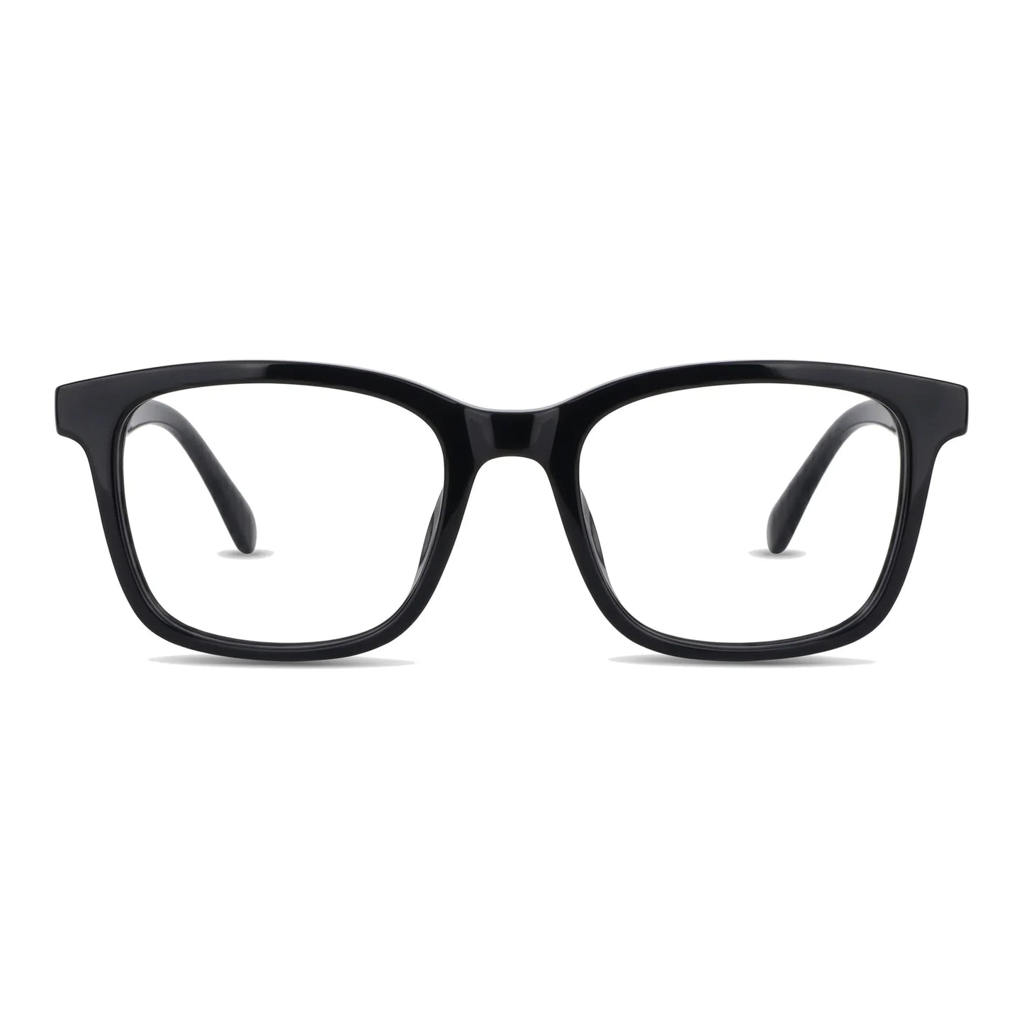 Lentes ópticos deportivos Bonoboss Comaneci Negro rectangulares vista frontal para gimnasia #editorial_frontal #color_negro