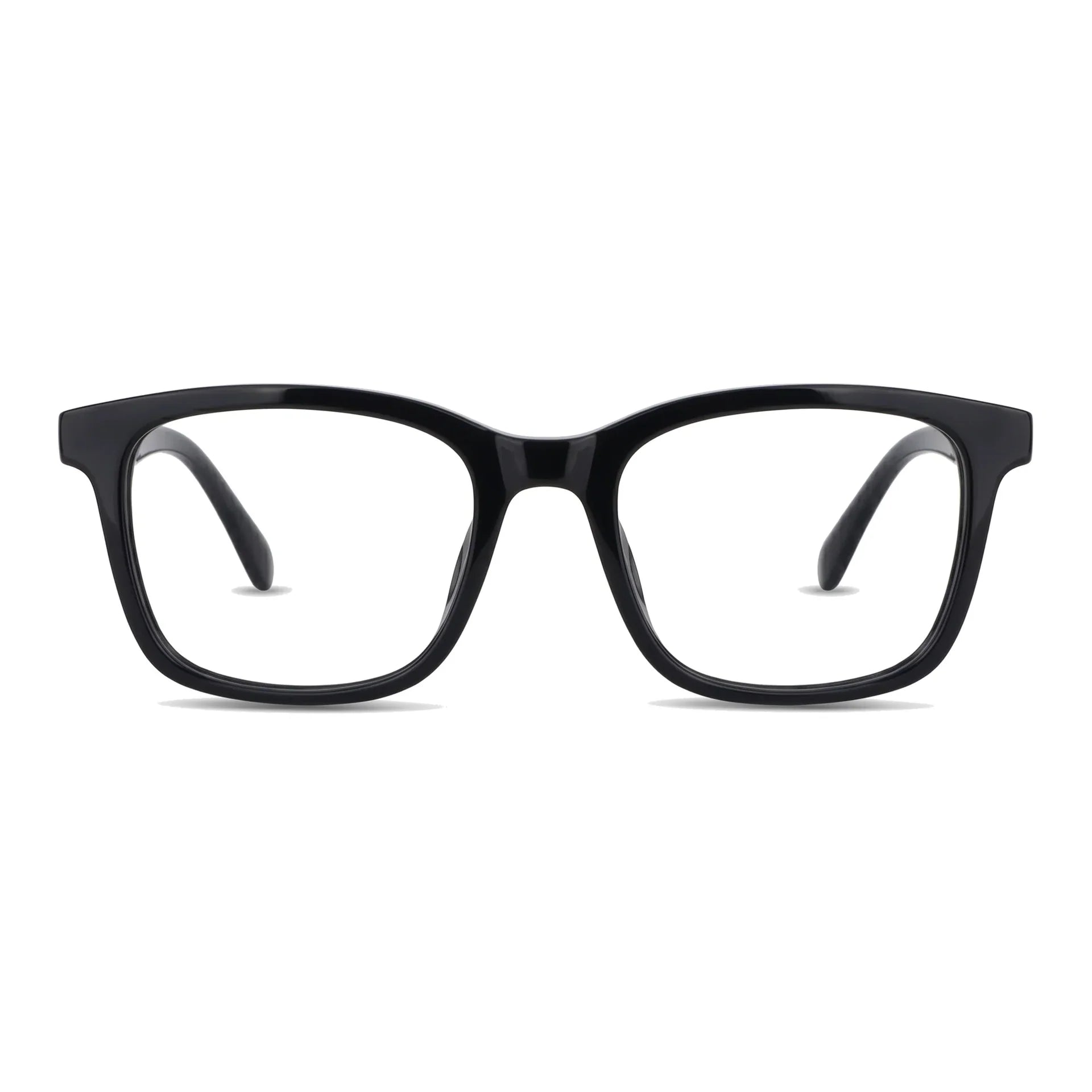Lentes ópticos deportivos Bonoboss Comaneci Negro rectangulares vista frontal para gimnasia #editorial_frontal #color_negro