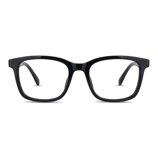 Lentes ópticos deportivos Bonoboss Comaneci Negro rectangulares vista frontal para gimnasia #editorial_frontal #color_negro