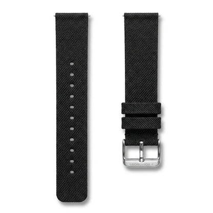 Bonoboss Correa Ultra Thin Nylon 22mm Negro - layout flat lay vista cenital #editorial_wb_canonical #color_negro