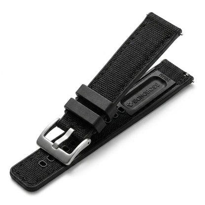 Bonoboss Correa Canvas + TPU 22mm Negro - vista 3/4 oblicua #editorial_wb_3qtr #color_negro