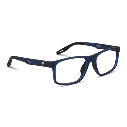 Lentes deportivos Bonoboss Jordan Azul vista tres cuartos, HydroGrip para básquetbol #editorial_angulo45 #color_azul