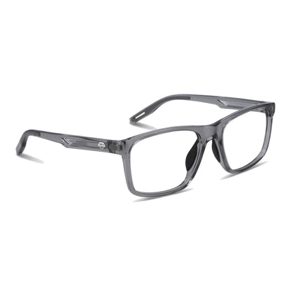 Lentes deportivos Bonoboss Jordan Gris vista tres cuartos, armazón TR90 para básquetbol #editorial_angulo45 #color_gris