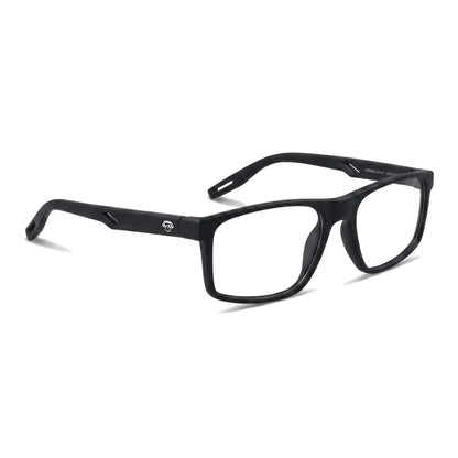 Lentes deportivos Bonoboss Jordan Negro vista tres cuartos, armazón TR90 para básquetbol #editorial_angulo45 #color_negro