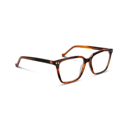 Kai Kai Clip armazón óptico café vista frontal solo marco sin clip magnético #color_brown #foto_frontal