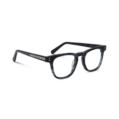 Lenga Clip Sol armazón óptico azul vista frontal solo marco sin clip magnético #color_azul #foto_frontal