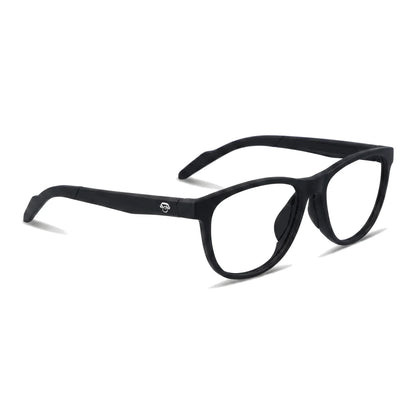 Lewis Negro Bonoboss armazón deportivo TR90 vista tres cuartos para correr #editorial_angulo45 #color_negro