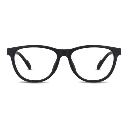 Lewis Negro Bonoboss armazón deportivo TR90 vista frontal para velocidad y running #editorial_frontal #color_negro