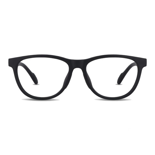Lewis Negro Bonoboss armazón deportivo TR90 vista frontal para velocidad y running #editorial_frontal #color_negro