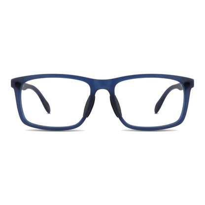 Lentes ópticos deportivos Bonoboss Phelps Azul vista frontal para natación #editorial_frontal #color_azul