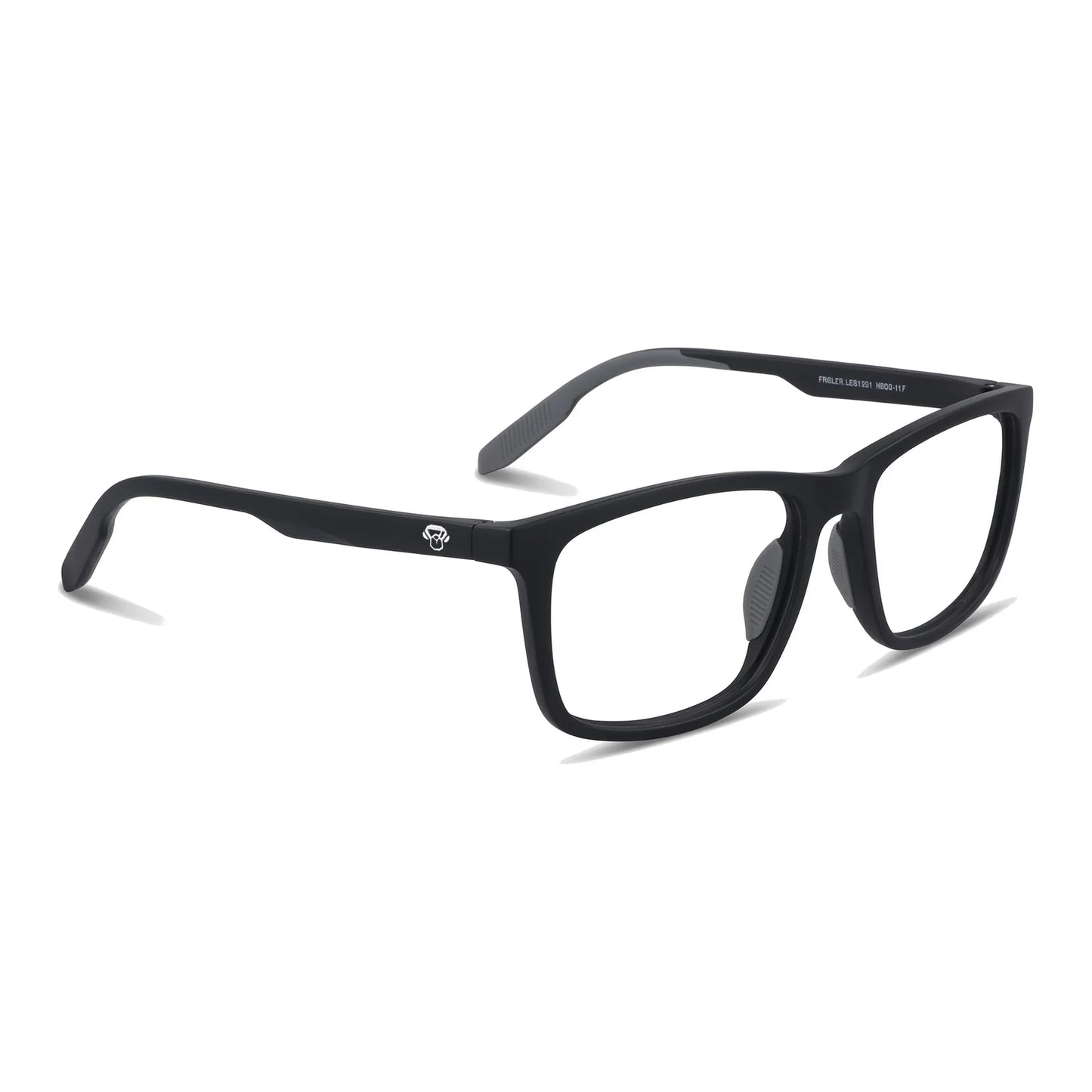 Lentes ópticos deportivos Bonoboss Phelps Negro tres cuartos grip antideslizante #editorial_angulo45 #color_negro