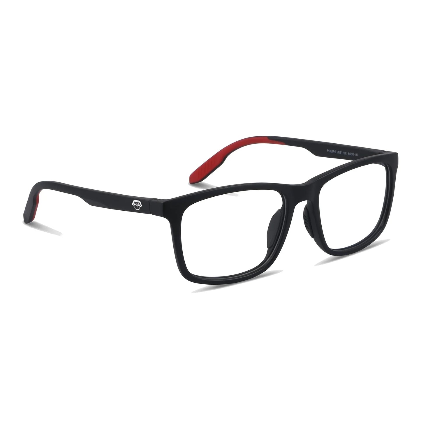 Lentes ópticos deportivos Bonoboss Phelps Rojo tres cuartos grip antideslizante #editorial_angulo45 #color_rojo