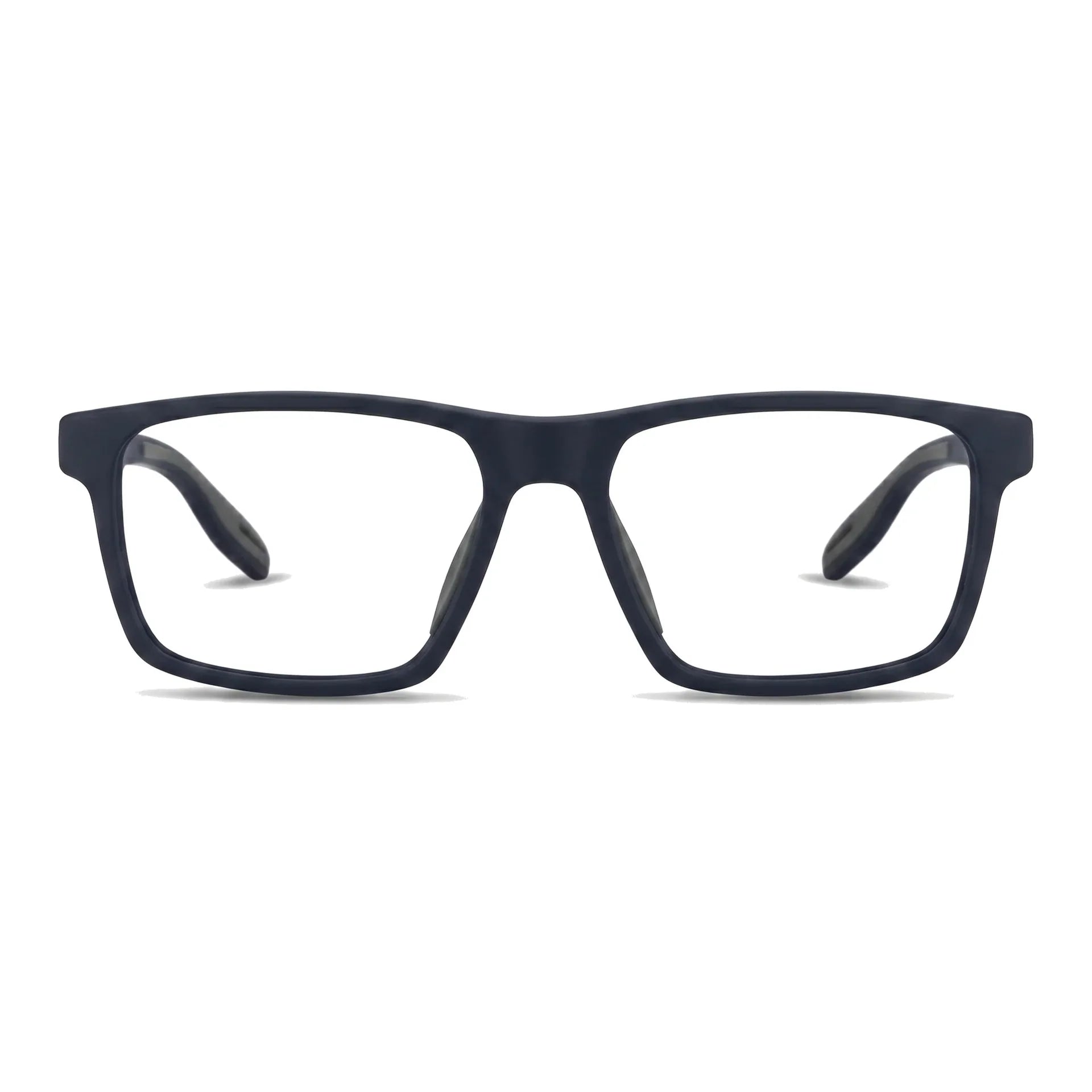 Lentes ópticos deportivos Bonoboss Senna Azul vista frontal armazón rectangular #editorial_frontal #color_azul