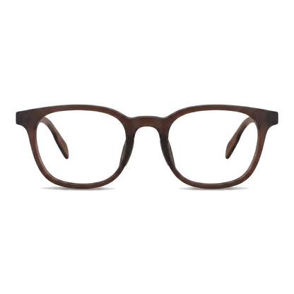 Lentes ópticos deportivos Bonoboss Serena Naranjo armazón cuadrado para tenis vista frontal #editorial_frontal #color_naranjo