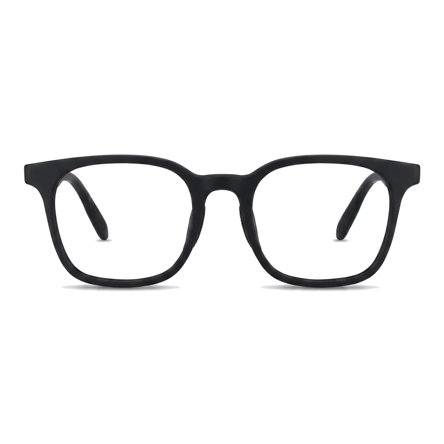 Lentes ópticos deportivos Bonoboss Serena Negro armazón cuadrado para tenis vista frontal #editorial_frontal #color_negro