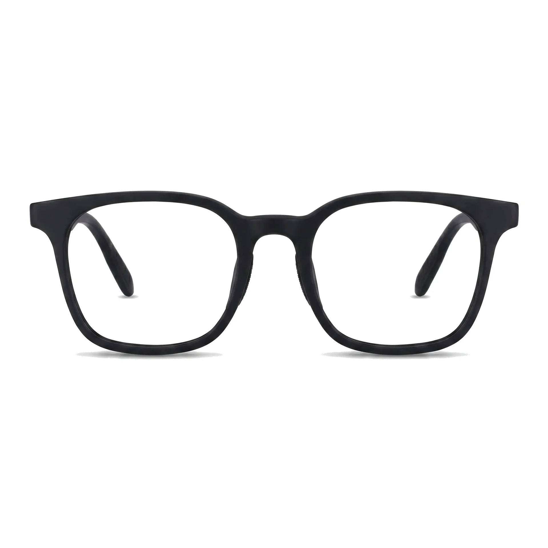 Lentes ópticos deportivos Bonoboss Serena Negro armazón cuadrado para tenis vista frontal #editorial_frontal #color_negro