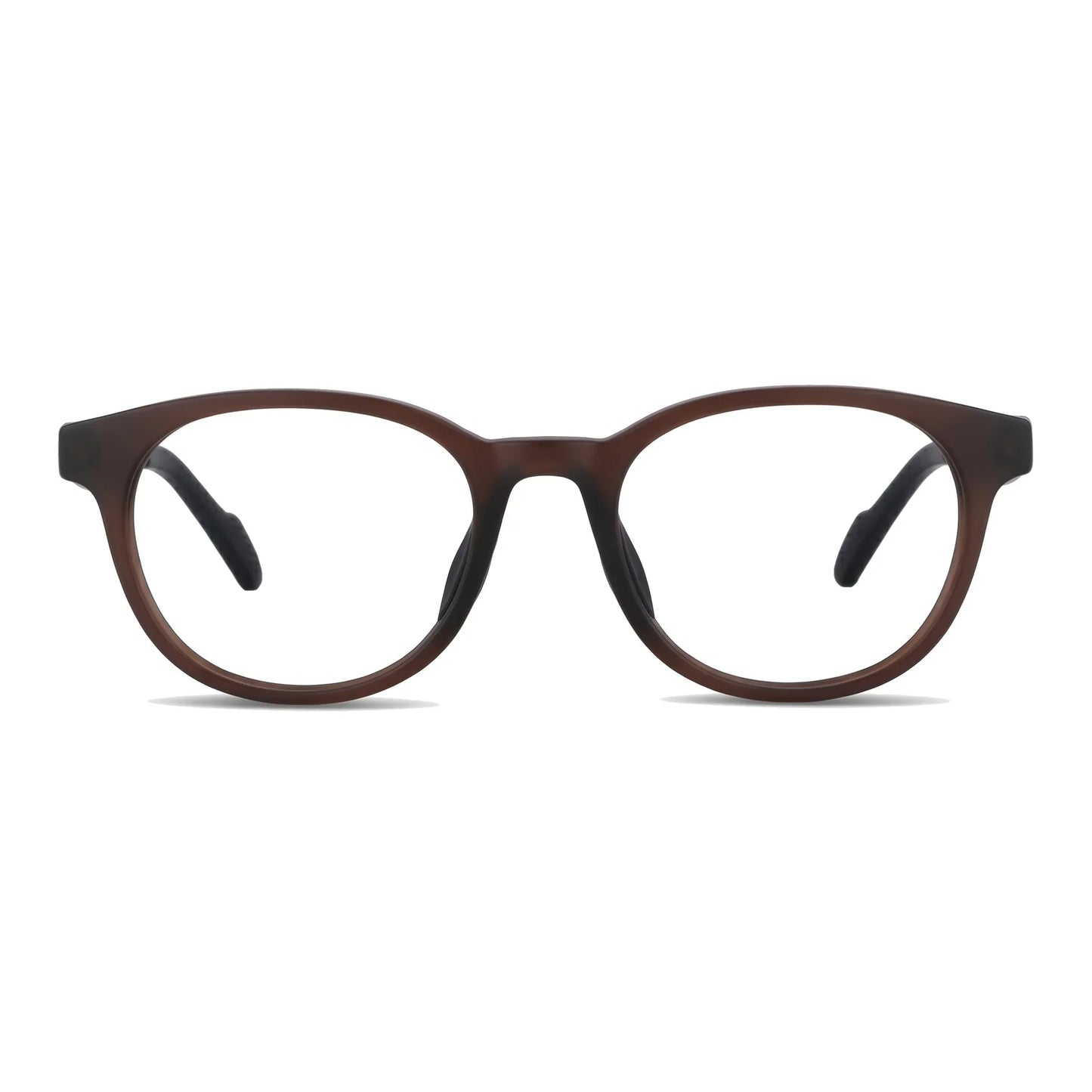 Simone Café Lentes Ópticos Deportivos armazón redondo TR90 vista frontal #editorial_frontal #color_champagne