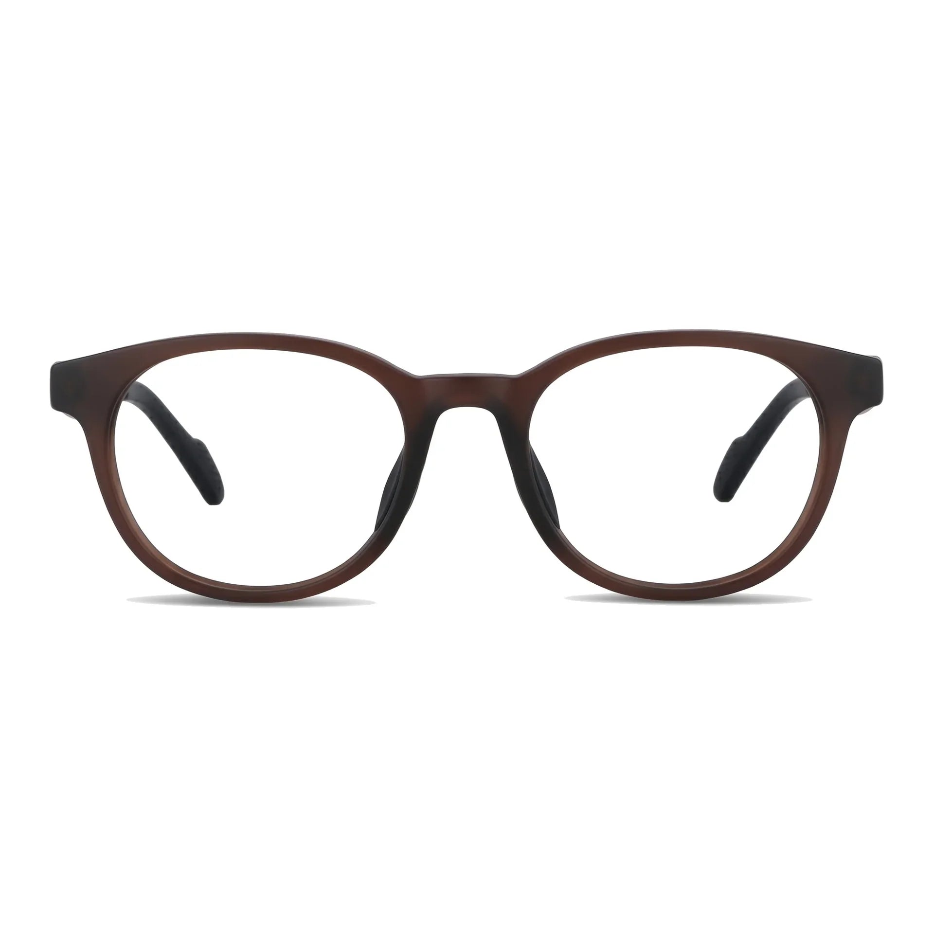 Simone Café Lentes Ópticos Deportivos armazón redondo TR90 vista frontal #editorial_frontal #color_champagne