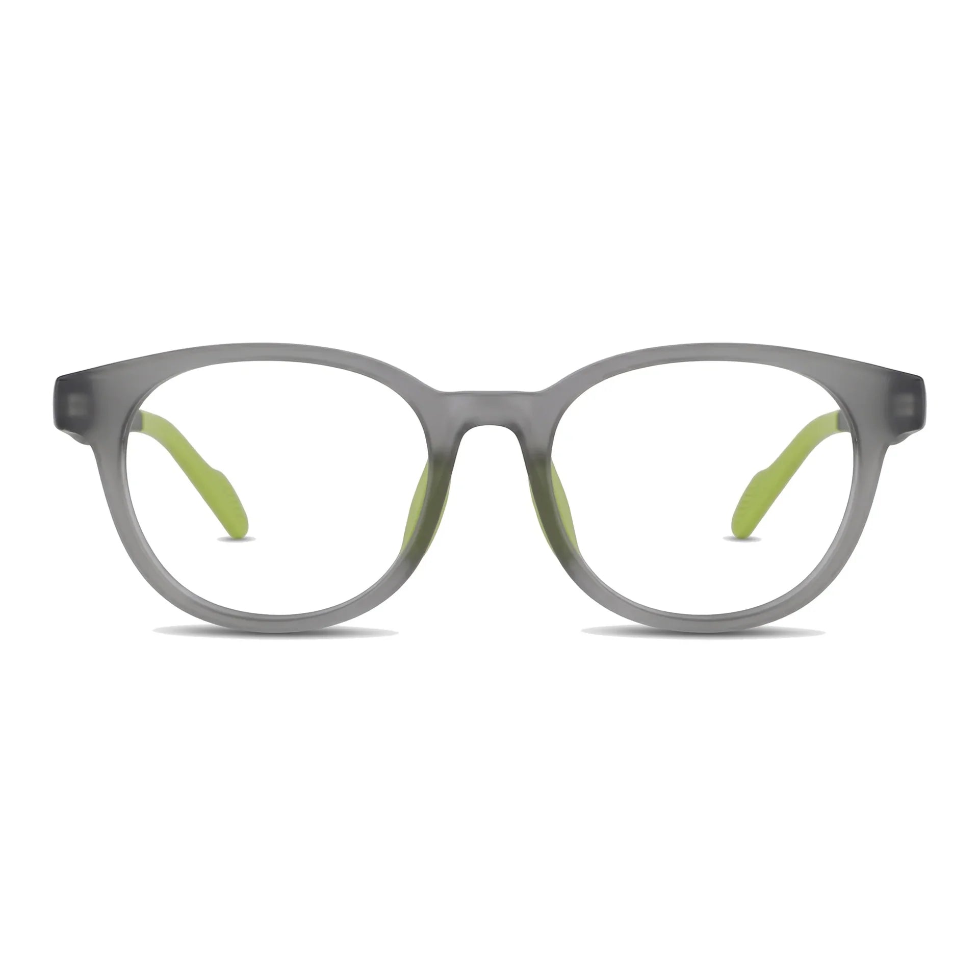 Simone Verde Lentes Ópticos Deportivos armazón redondo TR90 vista frontal #editorial_frontal #color_verde