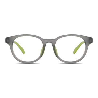 Simone Verde Lentes Ópticos Deportivos armazón redondo TR90 vista frontal #editorial_frontal #color_verde
