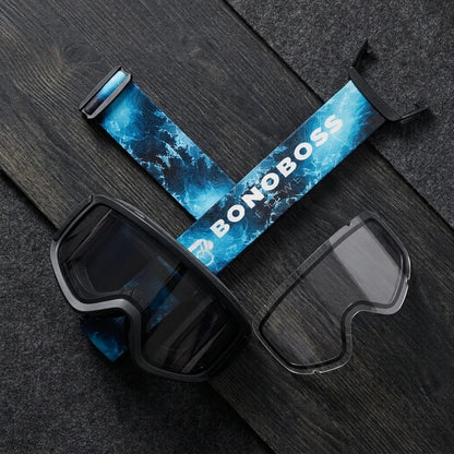Bonoboss Strap repuesto para Antiparra de Nieve Powder Calipso - kit flat lay strap #editorial_kit_completo #color_calipso