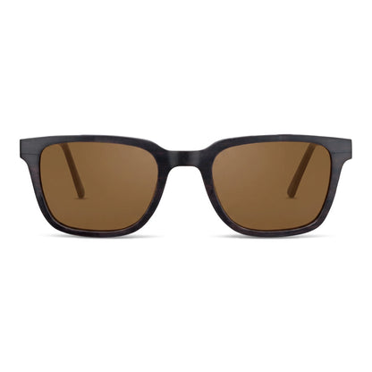 Lentes de sol Thanos Ébano Natural cristal café vista frontal madera de ébano natural unisex #color_brown