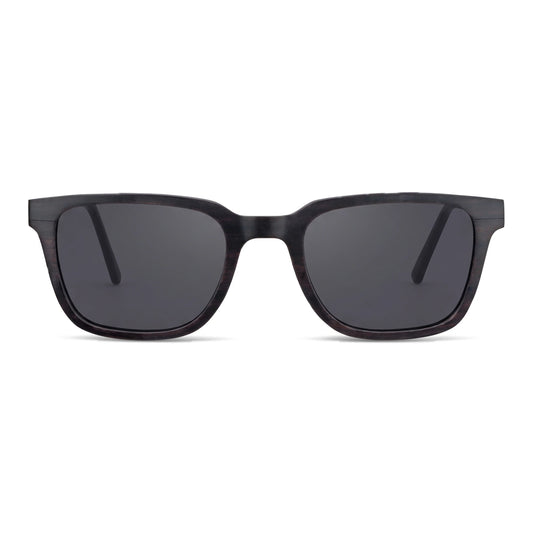 Lentes de sol Thanos Ébano Natural cristal negro vista frontal madera de ébano natural unisex #color_negro