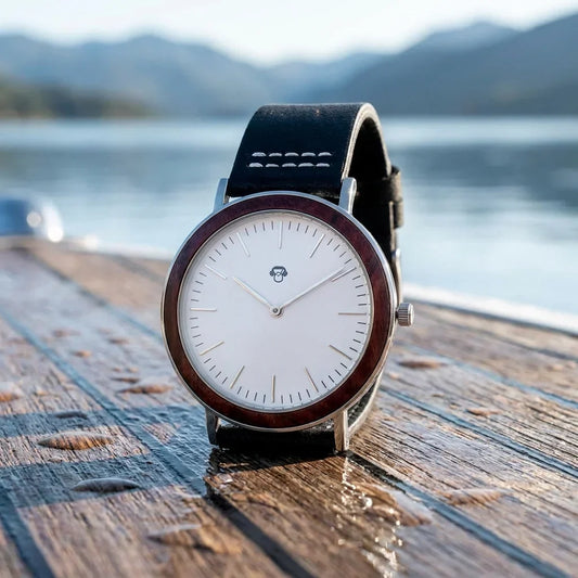 Bonoboss Toki Sándalo Rojo Plata Sport - reloj still life cubierta de teca lago #editorial_ctx_teak_deck #color_negro