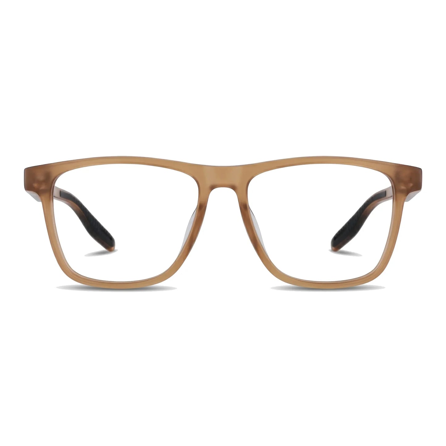 Lentes ópticos deportivos Bonoboss Tyson Café armazón rectangular vista frontal #editorial_frontal #color_champagne