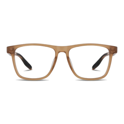 Lentes ópticos deportivos Bonoboss Tyson Café armazón rectangular vista frontal #editorial_frontal #color_champagne