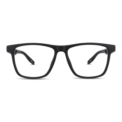 Lentes ópticos deportivos Bonoboss Tyson Negro armazón rectangular vista frontal #editorial_frontal #color_negro